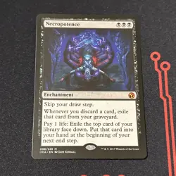 Necropotence Iconic Masters Regular Near Mint MTG Mythic - Image 1