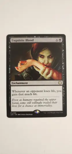 1x Exquisite Blood Commander: The Lost Caverns of Ixalan 195 NM Near Mint Mtg - Image 1