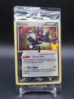 Greninja SWSH144 Black Star Promo Celebration SEALED *Swirl* Pokemon Card - Image 1