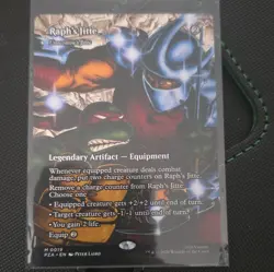 Raph's Jitte Foil Alt Art Mythic MTG TMNT Source Material M 0019 EN - Image 1