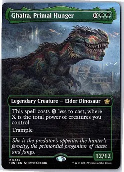 Ghalta, Primal Hunger (Borderless) Foundations 335 Near Mint - Image 1