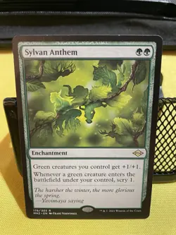 Wizards of the Coast Sylvan Anthem Modern Horizons 2 Rare Green Enchantment 176 - Image 1