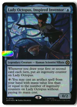 MTG Lady Octopus, Inspired Inventor [SPM - 35] NM Foil 7-20 - Image 1