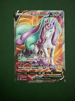 Pokemon Galarian Rapidash v Full Art Chilling Reign Card 167/198 - Image 1