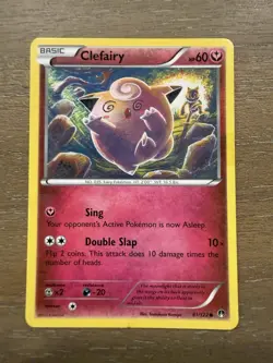 Clefairy 81/122 MP Non Holo Trippy Hypno Art Discontinued Fairy Type Pokemon - Image 1