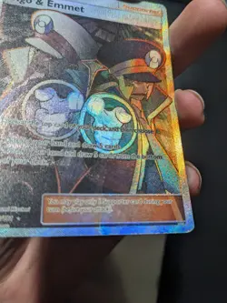 Pokemon TCG Ingo & Emmet Trainer Full Art 176/181 Sun & Moon Team Up MP - Image 2