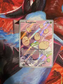 Pokemon TCG Illustration Rare Exeggcute 192/191 Sv08: Surging Sparks Holo NM - Image 1