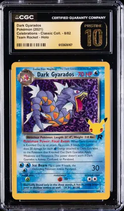 2021 POKEMON #8/82 DARK GYARADOS CGC 10 PRISTINE - Image 1
