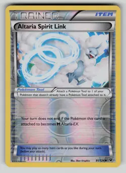 Altaria Spirit Link 91/124 UC Fates Collide Reverse Holo LP (small indents) - Image 1