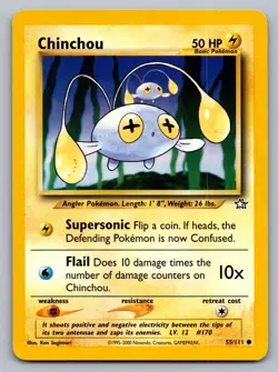 Pokemon TCG Neo Genesis Chinchou #55 - Image 1