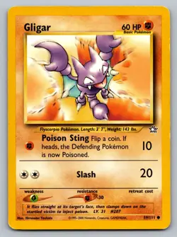 Pokemon TCG Neo Genesis Gligar 059/111 - Image 1