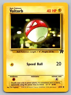 Pokemon TCG Team Rocket Voltorb 69/82 - Image 1