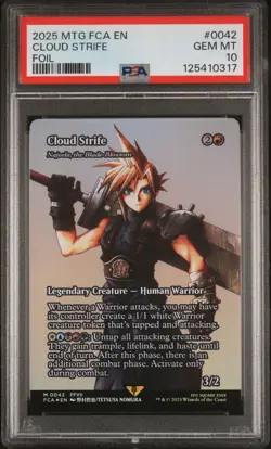 2025 MTG Final Fantasy: Through The Ages Cloud Strife #0042 Foil PSA 10 - Image 1