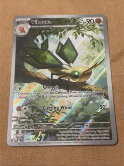 VIBRAVA 206/191 ILLUSTRATION RARE SURGING SPARKS POKEMON NM - Image 1
