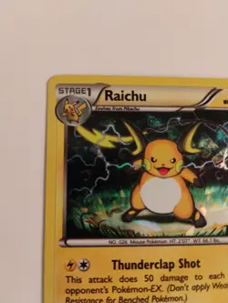 2015 Pokemon RAICHU CRACKED ICE HOLO Rare XY NM 49/162 Free Shipping - Image 3