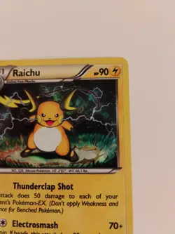 2015 Pokemon RAICHU CRACKED ICE HOLO Rare XY NM 49/162 Free Shipping - Image 4