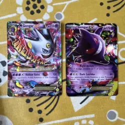 Pokemon TCG Phantom Forces Gengar EX & M Gengar EX Holo Lot 34/119 35/119 - Image 1