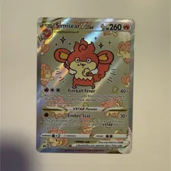 Pokemon TCG Simisear VSTAR GG37/GG70 Crown Zenith GG Ultra Rare Holo EN - Image 1