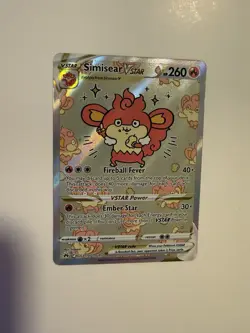 Pokemon TCG Simisear VSTAR GG37/GG70 Crown Zenith GG Ultra Rare Holo EN - Image 2