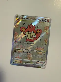 Pokemon TCG Simisear VSTAR GG37/GG70 Crown Zenith GG Ultra Rare Holo EN - Image 3