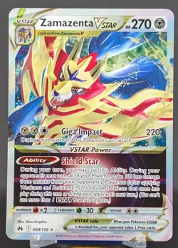 Pokemon Zamazenta VSTAR #099/159 English Crown Zenith Ultra Rare - Image 1