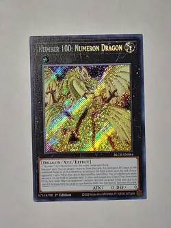 Number 100: Numeron Dragon Secret Rare BLCR-EN084 1st Edition YU-GI-OH! NM (A174 - Image 1