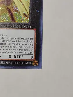 Number 100: Numeron Dragon Secret Rare BLCR-EN084 1st Edition YU-GI-OH! NM (A174 - Image 2