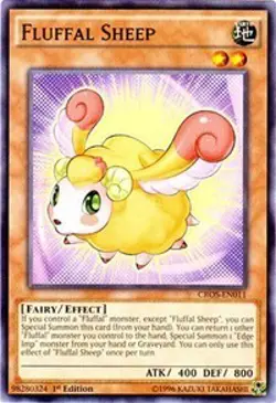 1x Fluffal Sheep - Unlimited NM Eng YuGiOh - Crossed Souls - Image 1