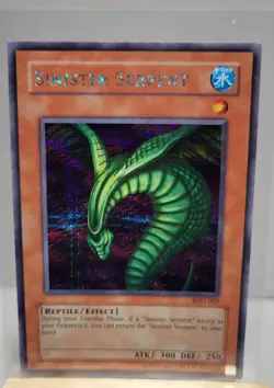 YUGIOH SDD-002 Sinister Serpent Prismatic Secret Rare Vintage Promo - Image 1