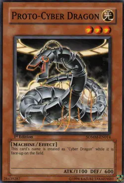 Proto-Cyber Dragon - SDMM-EN014 - Common - Unlimited Edition Lightly Played Stru - Image 1