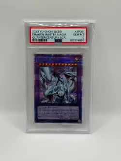 PSA 10 Dragon Master Magia QCDB-JP001 Quarter Century Secret Rare Yugioh Japan - Image 1