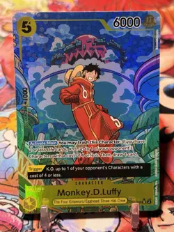 MONKEY D LUFFY - One Piece OP07-109 - TR Treasure Super Rare SR - Two Legends - Image 1
