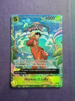 One Piece TCG Monkey.D.Luffy (Treasure Rare) Foil Two Legends #OP07-109 - Image 1