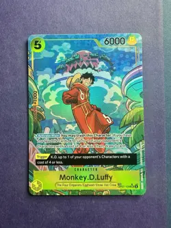 One Piece Card Game Monkey D. Luffy OP07-109 Two Legends TR Foil English 6000 - Image 1