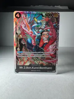 Mr.2.Bon.Kurei (Bentham) OP14-091 One Piece The Azure Sea's Seven Super Rare NM - Image 1