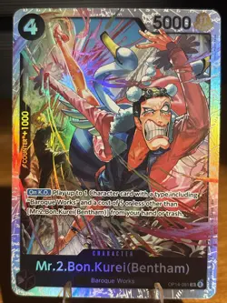 Mr.2.Bon.Kurei (Bentham) OP14-091 One Piece TCG The Azure Sea's Seven SR NM - Image 1