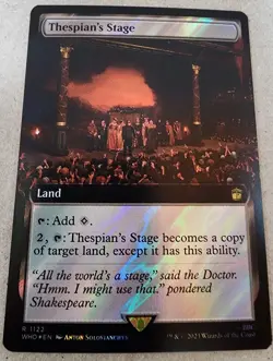 Thespian's Stage - #1122 (Extended Art) (Surge Foil) - Doctor Who - Mtg - Image 1