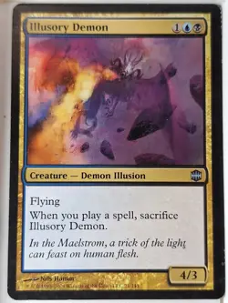 Illusory Demon - Alara Reborn - Magic the Gathering MTG Nice! - Image 1