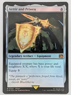 (Foil) Aettir and Priwen (FiN 0253) Final Fantasy MtG NM - Image 1