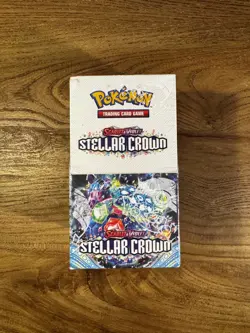 Pokemon TCG Stellar Crown Half Booster Box Sealed | 18 Packs - Image 1