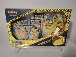 Pokemon TCG Crown Zenith Pikachu VMAX Special Collection sealed, Damaged - Image 1