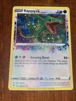 Pokemon Vivid Voltage Amazing Rare Rayquaza Holo 138/185 NM/Mint Pack Fresh - Image 1