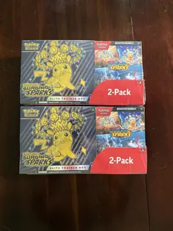 NEW Costco Pokemon TCG Surging Sparks Booster Box Elite Trainer Bundle QTY 2 - Image 1
