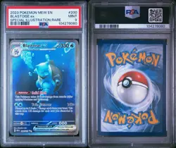 2023 POKEMON MEW EN-151 SPECIAL ILLUSTRATION RARE #200 BLASTOISE EX PSA 9 - Image 1