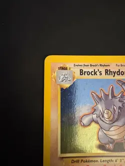 Pokemon Vintage Brock's Rhydon 002/132 Gym Heroes Holo NM - Image 2