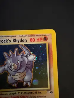 Pokemon Vintage Brock's Rhydon 002/132 Gym Heroes Holo NM - Image 3