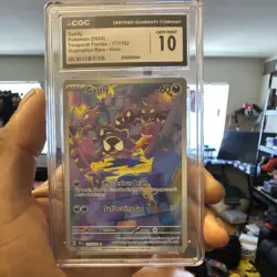 Pokemon TCG CGC 10 Gastly #177/162 SV05 Temporal Forces IR Holo Eng 2024 - Image 1
