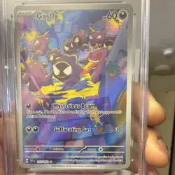 Pokemon TCG CGC 10 Gastly #177/162 SV05 Temporal Forces IR Holo Eng 2024 - Image 5
