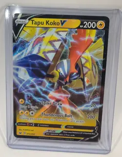 Pokemon Sword & Shield Ultra Rare Tapu Koko V 072/202 - Near Mint (NM) - Image 1