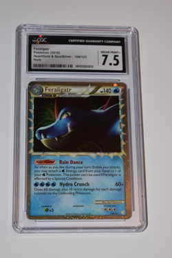 2010 Pokemon Feraligatr 108/123 HeartGold SoulSilver Holo Rare CGC 7.5 Near Mint - Image 1